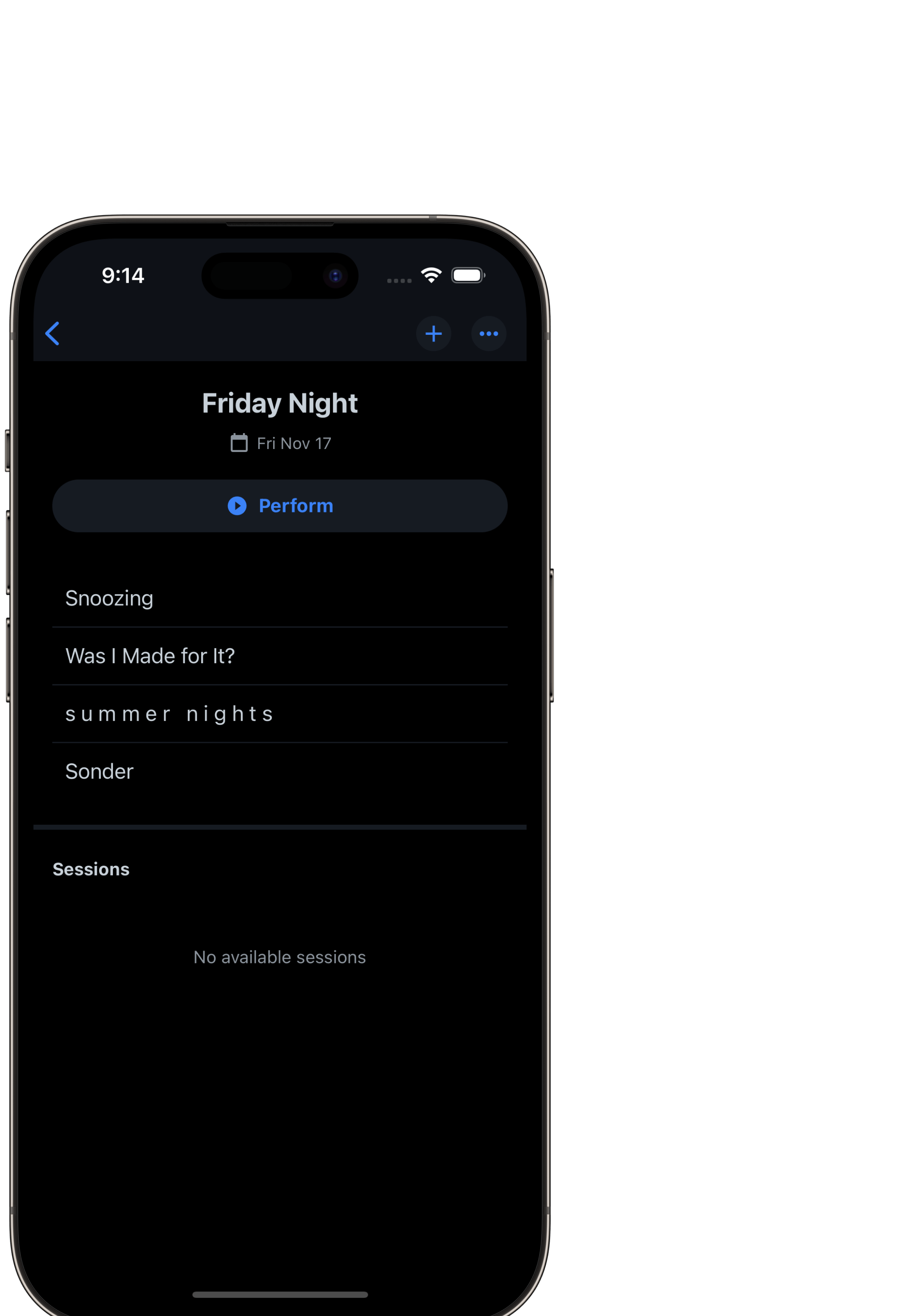 Picture of Mezzo usage on iPhone